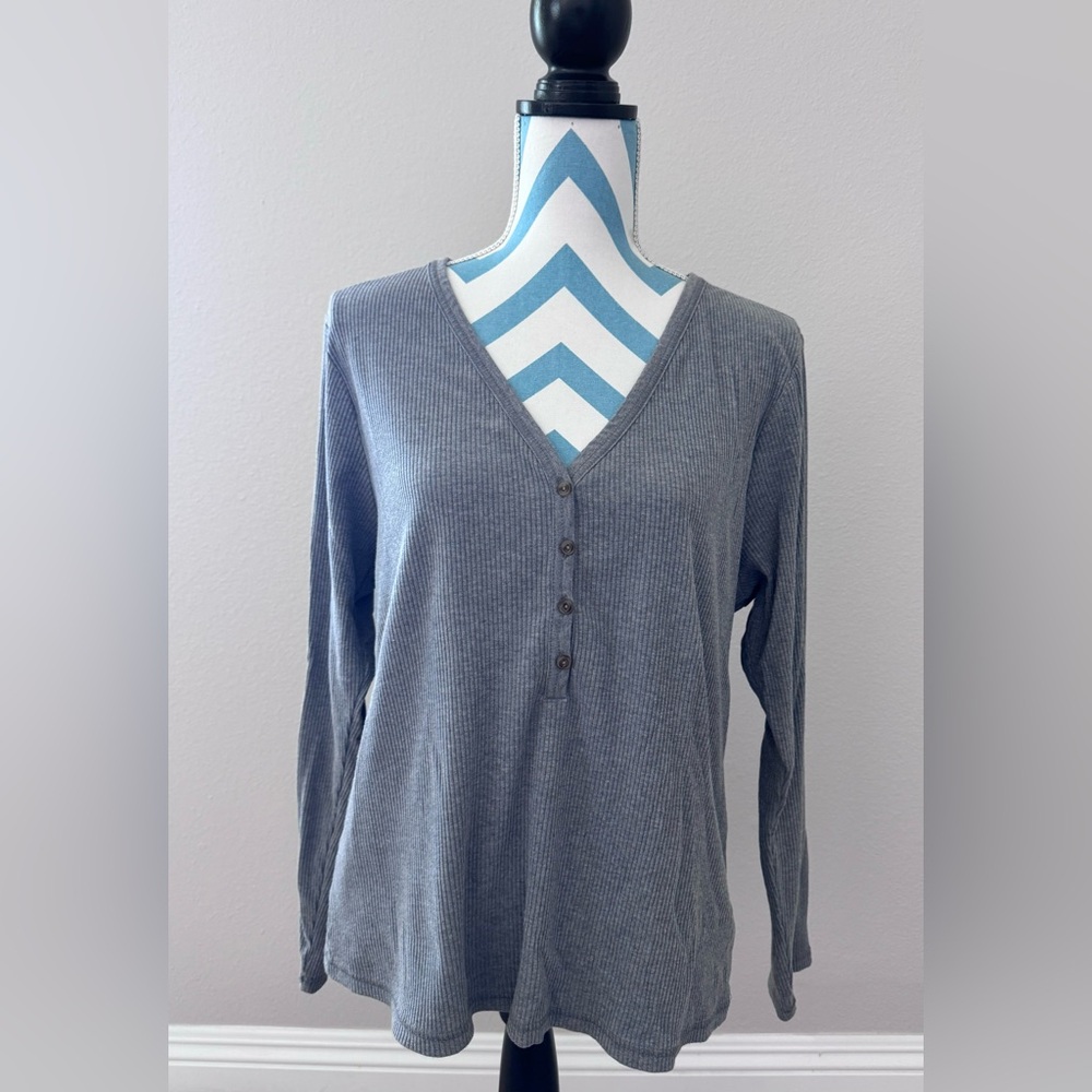 Old Navy Rib Knit Henley Tee